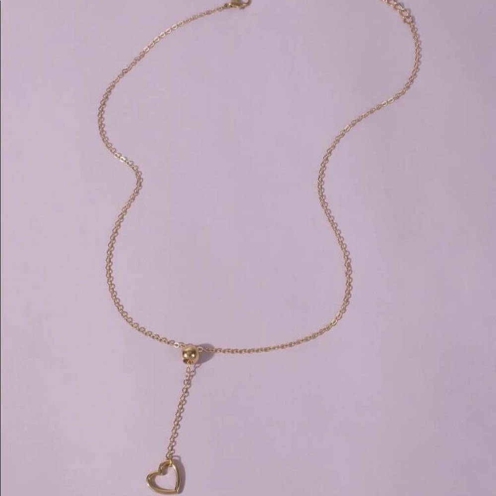 3/$30 Heart Lariat Necklace - Picture 2 of 5